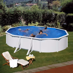 Gre KIT610ECO piscine hors sol Oval 20893 L Blanc