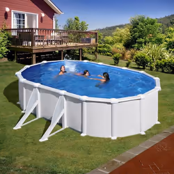 Gre KITPROV618 piscine hors sol Oval 23281 L Blanc