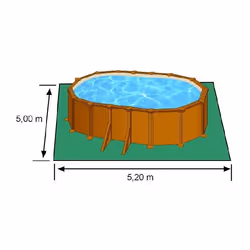 Gre KIT500W piscine hors sol Oval 14550 L Bois - Vue supplémentaire 4