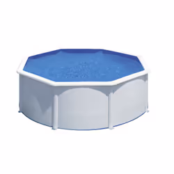 Gre KIT240ECO, 4750 L, Piscine hors sol, Enfant, Echelle, Bleu, Blanc