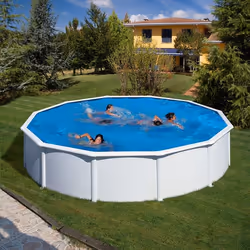 Gre KIT240ECO piscine hors sol Octogonal 4750 L Bleu, Blanc