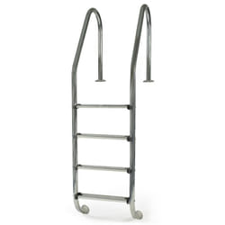 GRE - Echelle standard inox pour piscine enterrée, 4 marches 1,50m