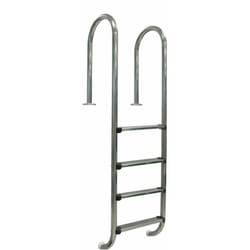 GRE - Echelle murale inox pour piscine enterrée, 4 marches 1,50m