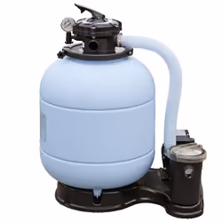Gre FS400 (CN), Pompe à filtre de sable, Noir, Bleu, Ovale, 3,8 cm, 0,4 - 0,8 mm, Vanne à 5 voies