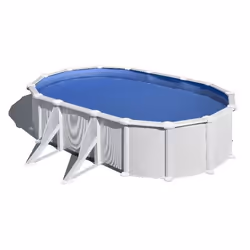 Gre KITPROV508, 16210 L, Piscine hors sol, Echelle, Bleu, Blanc, 248 kg