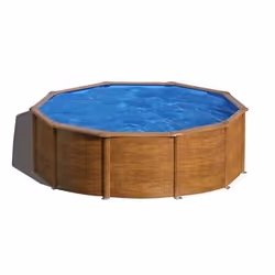 Gre KITPR353W, 10102 L, Piscine hors sol, Echelle, Bleu, Bois, 1,5 kg
