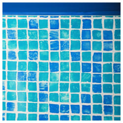 Liner 0,50 bleu grésite piscine ovale 9,15m x 4,70m x 1,32m - GRE