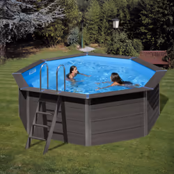 Gre KPCO41, Piscine hors sol, Echelle, Bleu, Marron