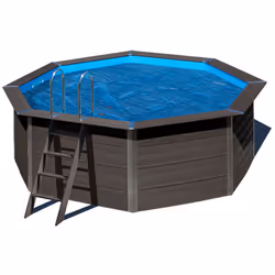 Bâche à bulles pour piscine composite octogonale - Gré Convient pour une piscine ovale Gré avec dimensions intérieures de 6,1 ...