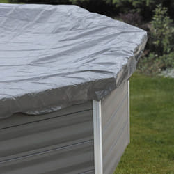 Bâche hiver 580g/m² pour piscine composite ovale KPCOV66 de dimensions extérieures 664 x 386cm