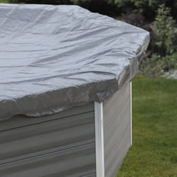 GRE - Bâche hiver 580g/m² pour piscine composite ovale KPCOV80 de dimensions extérieures 804 x 386cm