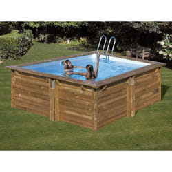 Piscine bois Carra 3 3,05 x 3,05 x 1,19 m - Gré