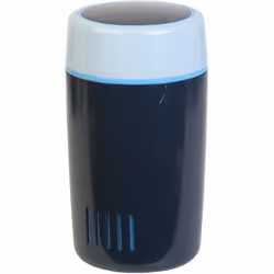 Distributeurs flottants GRE Graphite FDP Flotteur, visibilité ƒ de l'intérieur et graduation du produit, bouchon de sécurité.