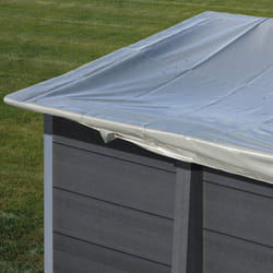 Bâche hiver 580g/m² pour piscine composite rectangulaire KPCOR2814 de dimensions extérieures 326 x 186cm