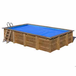 Bâche à bulles pour piscine bois rectangulaire Braga 8,15 x 4,20 m - Gré