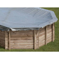 Bâche d'hivernage pour piscine bois ronde Ananas Ø 4,28 m - Gré