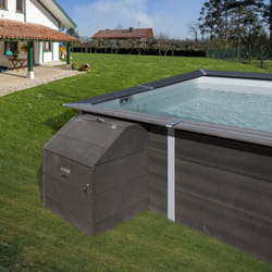 GRE - Coffre de filtration en composite pour piscine h: 0,96m