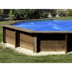 Bâche à bulles pour piscine bois ronde Vanille 2 ø 4,00 m - Gré