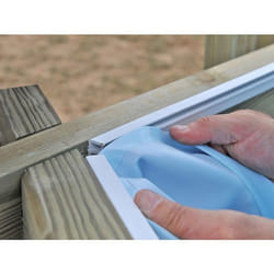 Liner seul bleu pour piscine bois ronde Violette 2 - Gré