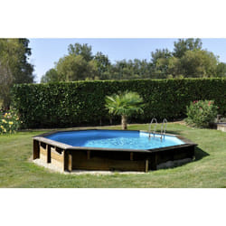 GRE - Piscine bois violette 2 Ø5,00m x h: 1,27m