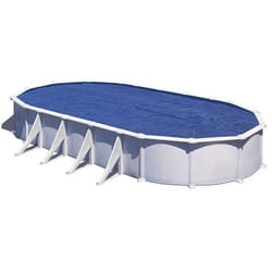 Bâche à bulles 400 microns pour piscine acier ovale 10,00 x 5,50 m - Gré