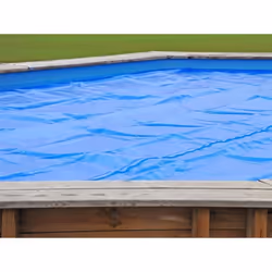 Bâche à bulles pour piscine bois octogonale Safran 2 6,20 x 3,95  m - Gré
