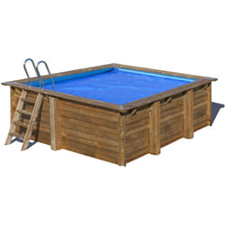 Bâche à bulles pour piscine bois carrée City 2,25 x 2,25 m - Gré