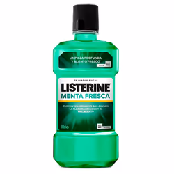 LISTERINE Rince-bouche antiseptique Fresh Burst 500ml, 500 ml, Menthe, Bouteille, Eucalyptol (0.092%), Menthol (0.042), Methy ...