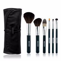 Beter 14040, Jeu de brosses de maquillage, Assortie, Assortie, Noir, Argent, Femmes, 6 pièce(s)