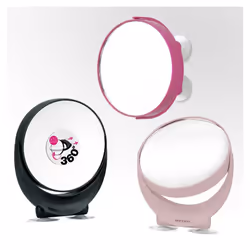 Beter 14612 miroir de maquillage Ventouse Rond Rose