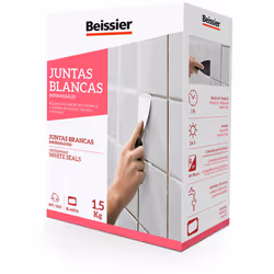 Description générale Le mortier spécial Beissier Joints Blancs Imperméable 1,5 kg est conçu pour remplir et imperméabiliser d ...