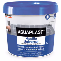 Aguaplast pate universelle tube 1kg pate prete a usage pour reparer, refaire, unifier et lisser sur tous types de materiels.  ...