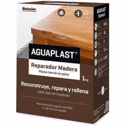 Aguaplast reparateur bois 1kg pate en poudre pour reparation du bois en grandes epaisseurs, repare et remplit des imperfectio ...