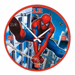 Horloge Murale - SPIDERMAN - Action - 325 CM - Rouge - Décoration Intérieure