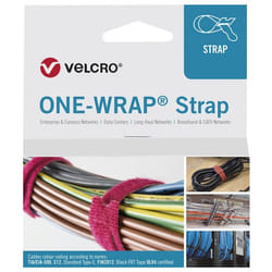 Velcro ONE-WRAP serre-câbles Attache de câble détachable Polypropylène (PP), Velcro Noir 100 pièce(s)