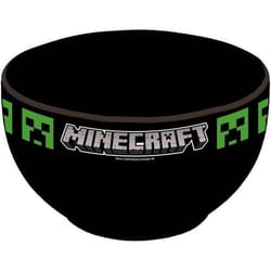 Bol - Minecraft - Petit Déjeuner - Céramique noire - Motif Creeper - 600ml