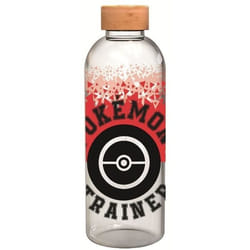 STOR - Pokemon - Bouteille Large - En Verre avec manchon Silicone - Réutilisable - 1030 ml