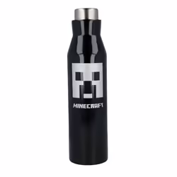 Gourde inox isotherme MINECRAFT noire 580ml
