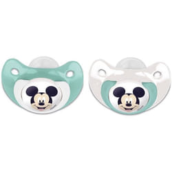 Stor Anatomic pacifiers with case Orthodontique Silicone Couleur aqua, Blanc