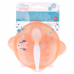 Stor Bowl with suction. cover and spoon