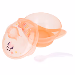 Stor Bowl with suction. cover and spoon sets pour les repas du nourrisson Multicolore