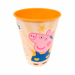 Gobelet - Peppa Pig - 260 ml - Mélamine - Orange - Compatible lave-vaisselle