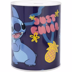 Tirelire en métal - DISNEY - LILO ET STITCH - Multicolore - Cylindrique - Pour enfants