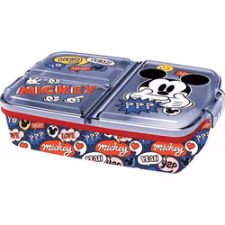 Boîte à sandwich - Disney - Rouge Jaune et Bleu - 16x19x6 cm - Compatible lave-vaisselle - Enfant