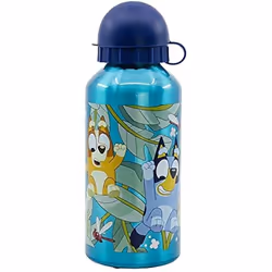 Gourde en aluminium - Stor Bluey - 400 ml - Disney - Bleu - Sécurisée pour enfants