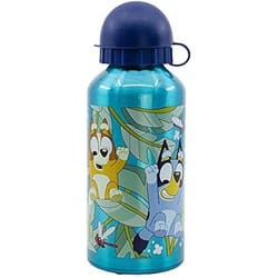 Gourde en aluminium - Stor Bluey - 400 ml - Disney - Bleu - Sécurisée pour enfants