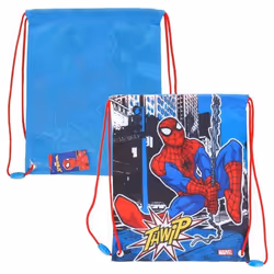 Sac de Sport - STOR - Marvel Spiderman - Bleu - Enfant - 24 x 30 cm