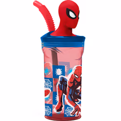 Euromic 088808720-74766, 360 ml, Utilisation quotidienne, Multicolore, Enfant, Garçon/Fille, Straw lid