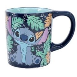 Disney Tasse 300ml Stitch Antichute Dropsafe Collection Ohana Bleu marine