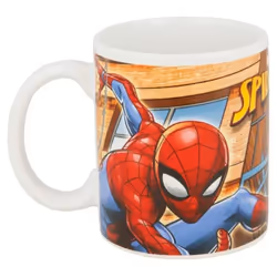 Spiderman Tasse mug Great Power Céramique Rouge Bleu (11.7 x 10 x 8.7 cm) (350 ml)